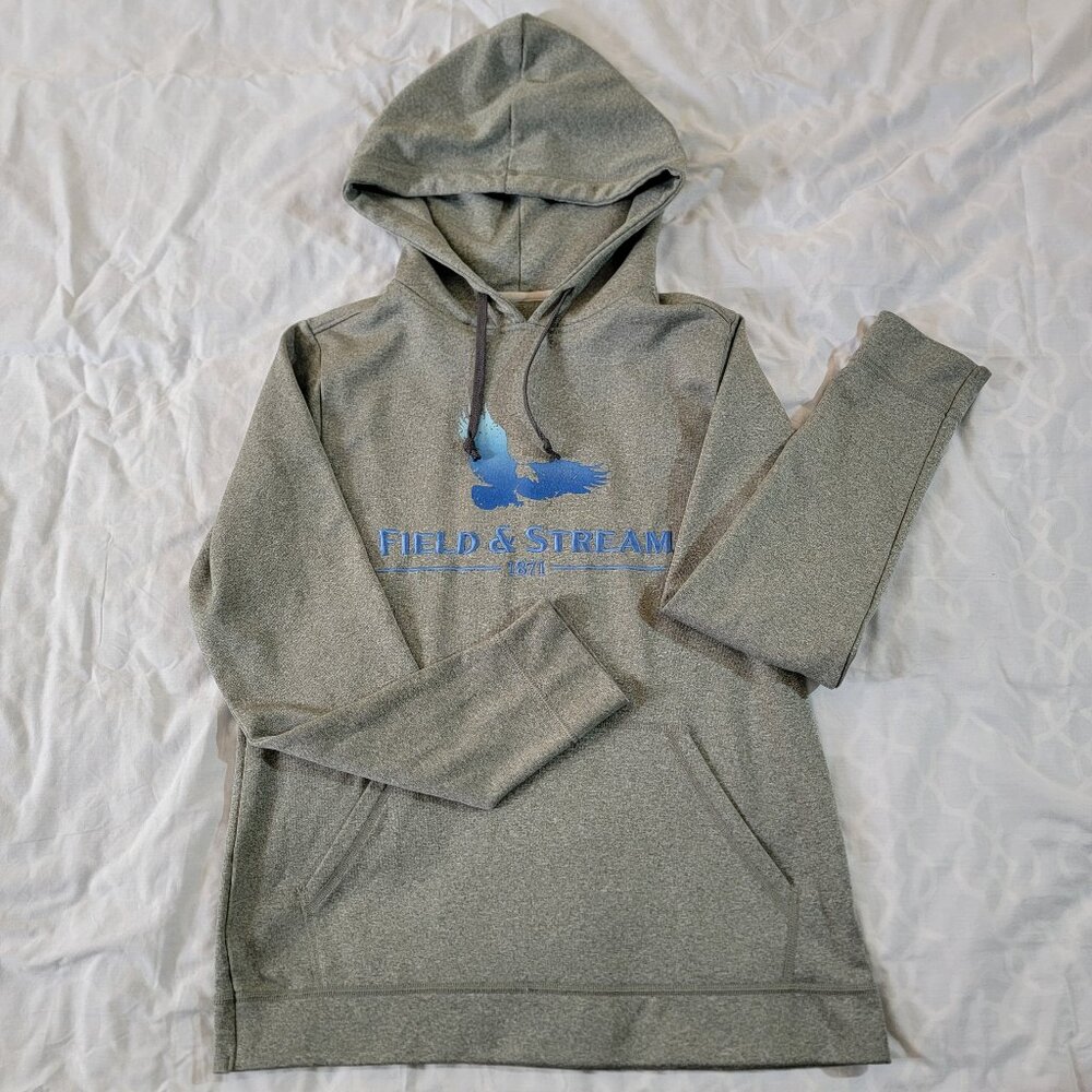 Field & Stream Long Sleeve Hooded Sweatshirt Men's Small Pre-Owned Good Cond